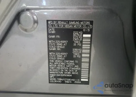 2016 Nissan Rogue S from USA, damaged, VIN KNMAT2MV3GP609694